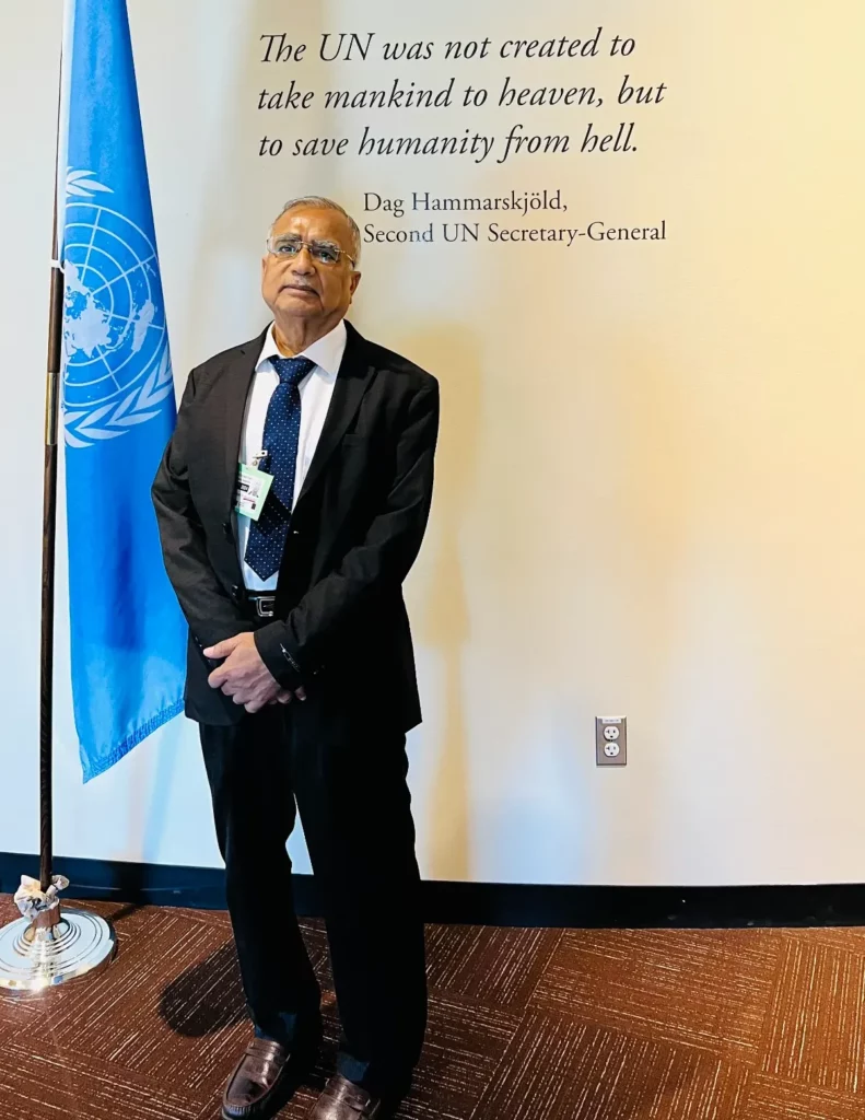 At UN General assembly, New York, USA in July, 2024