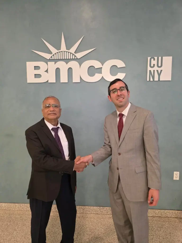 With Mr. Daniel H. Katz, Ph.D. Director, Office of Diplomatic Engagement & Training, Borough of Manhattan Community College, CUNY on 8th July, 2025