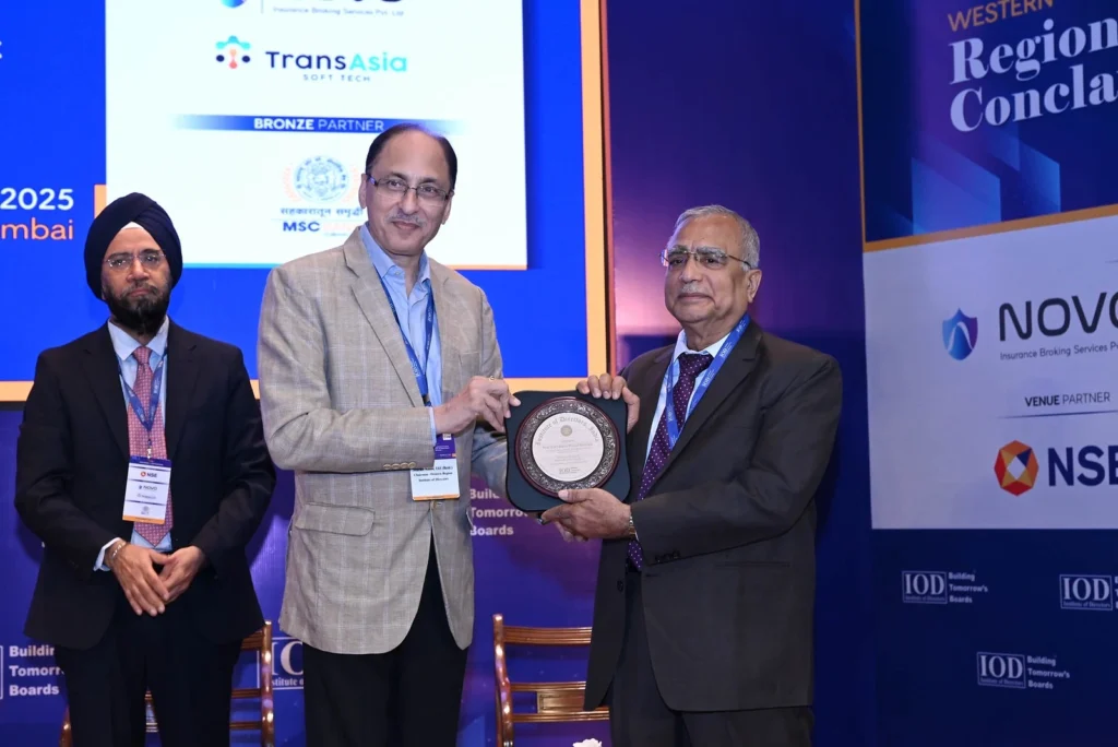 At the Institute of Directors (IOD) Western Regional Conclave, 2025 in Mumbai.