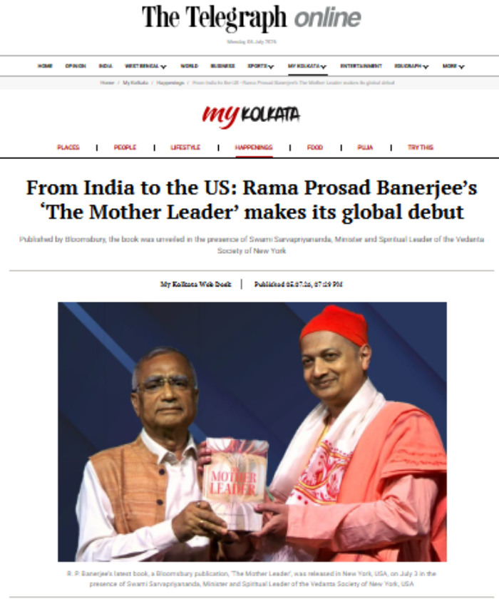 From India to the US: Rama Prosad Banerjee’s ‘The Mother Leader’ makes its global debut